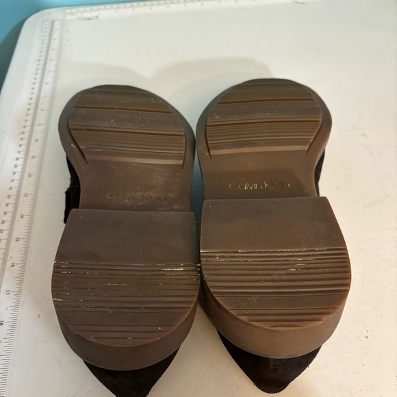 Calvin Klein Vance brown suede slip on loafers in size 10.5 - Picture 3 of 10